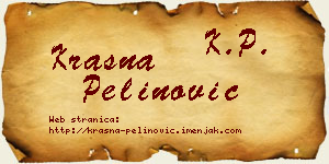 Krasna Pelinović vizit kartica